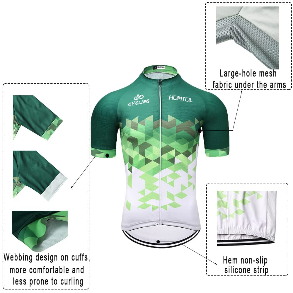 Cycling Jersey Set Men's Long Sleeve Short Sleeve Cycling Clothing Cycling Jersey Triathlon Suit Men's Bicycle Jerseys Breathable Elastic Quick Drying Jersey Cycling MTB