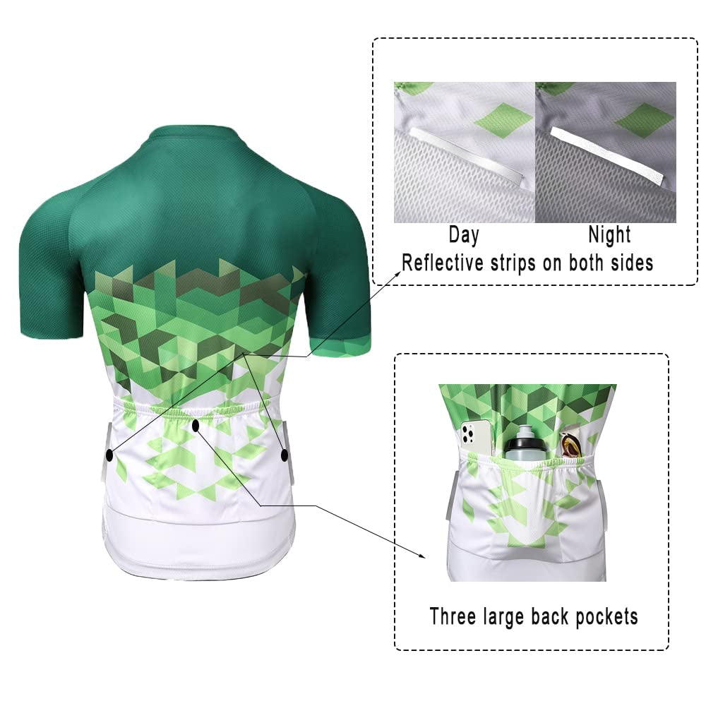 Cycling Jersey Set Men's Long Sleeve Short Sleeve Cycling Clothing Cycling Jersey Triathlon Suit Men's Bicycle Jerseys Breathable Elastic Quick Drying Jersey Cycling MTB