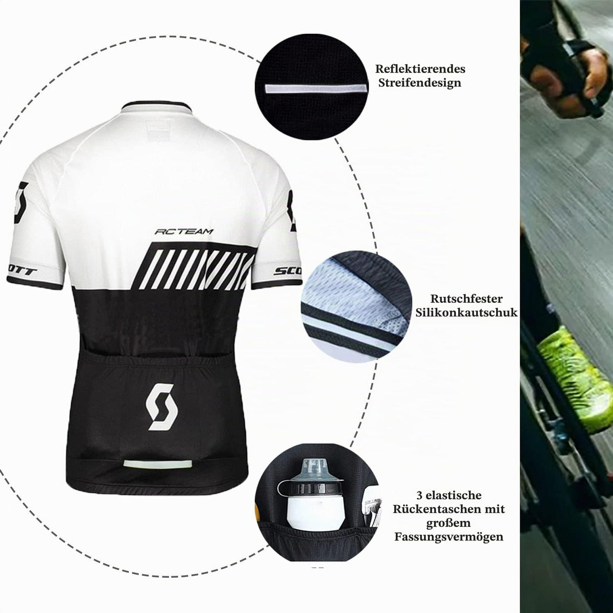 Men's Cycling Clothing Short Sleeve MTB Cycling Suits Cycling Shorts Cycling Jerseys with 3D Gel Padded Shorts