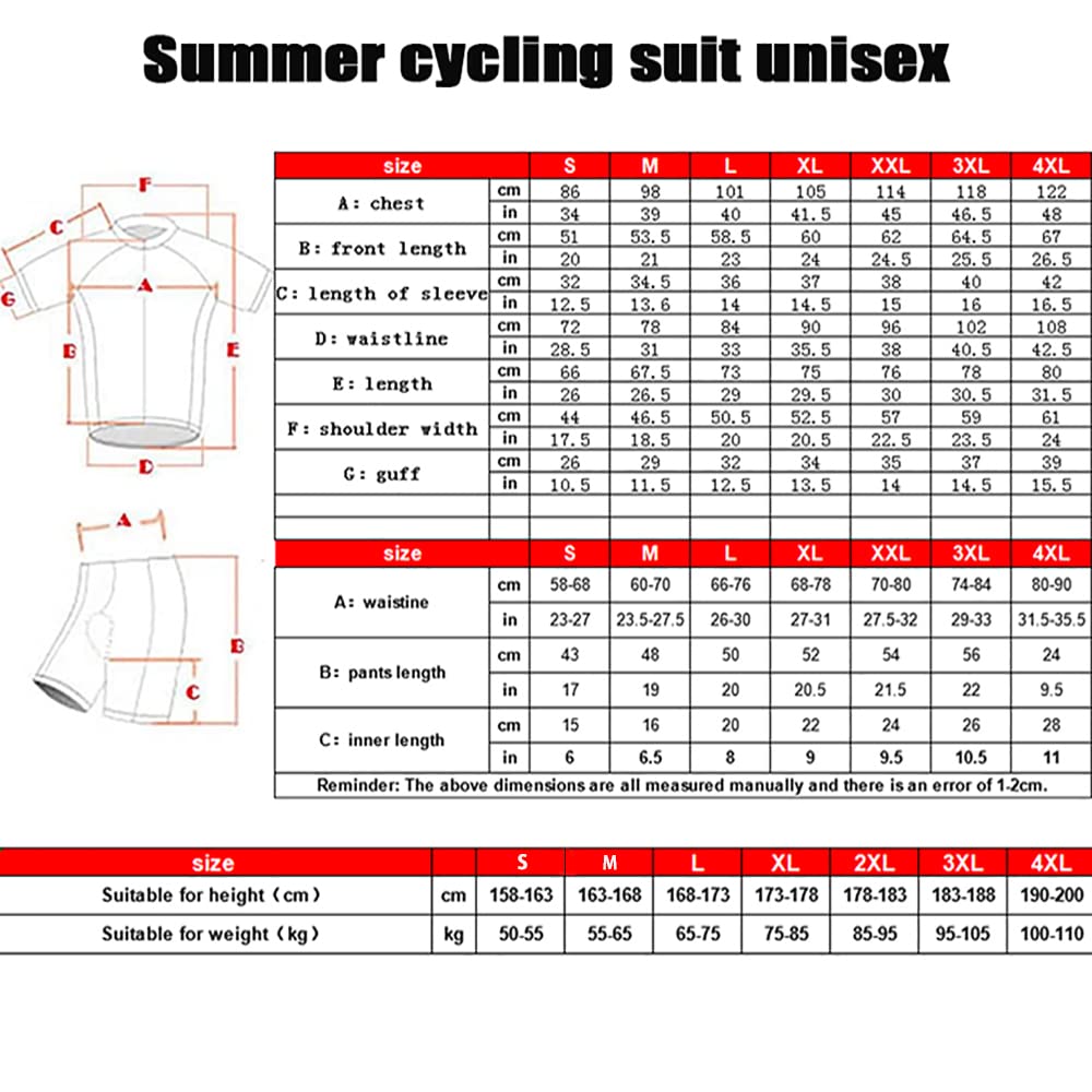 Cycling Jersey Set Men's Long Sleeve Short Sleeve Cycling Clothing Cycling Jersey Triathlon Suit Men's Bicycle Jerseys Breathable Elastic Quick Drying Jersey Cycling MTB