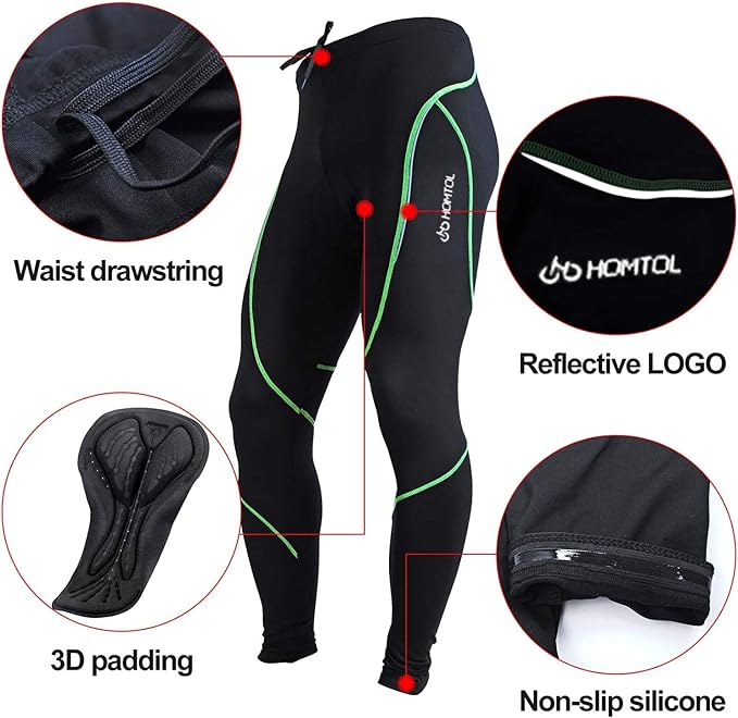 Men's Long-Sleeved Cycling Jacket Set, Winter Thermal Waterproof, Windproof, Breathable Cycling Jacket and Cycling Shorts with Seat Padding, Cycling Clothing Set, Cycling Suits, Jersey Set with